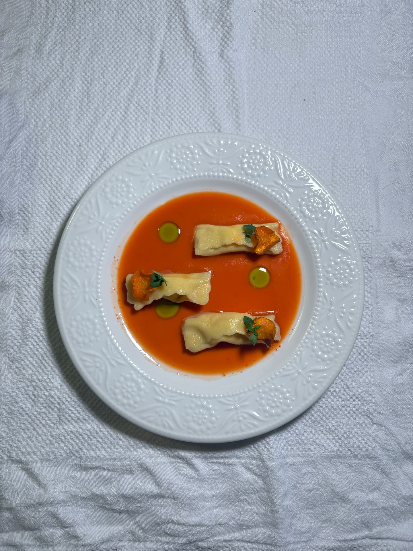 Carrot ricotta pasta